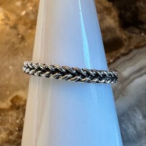 3205 Braided Silver Ring for Women